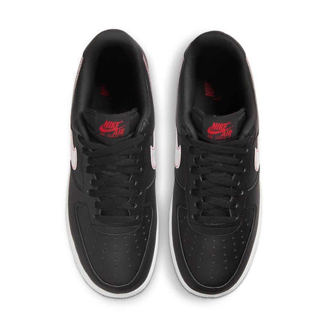 Nike Air Force 1 '07 Black/Red- Streetwear Fashion - helmiss.com