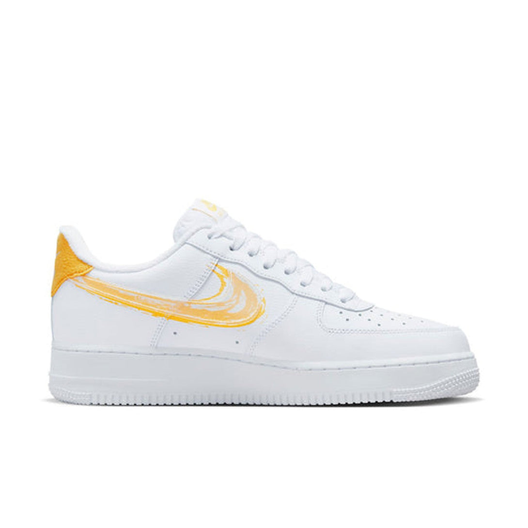 Nike Air Force 1 '07 'Brushstroke - White Solar Flare'- Streetwear Fashion - helmiss.com