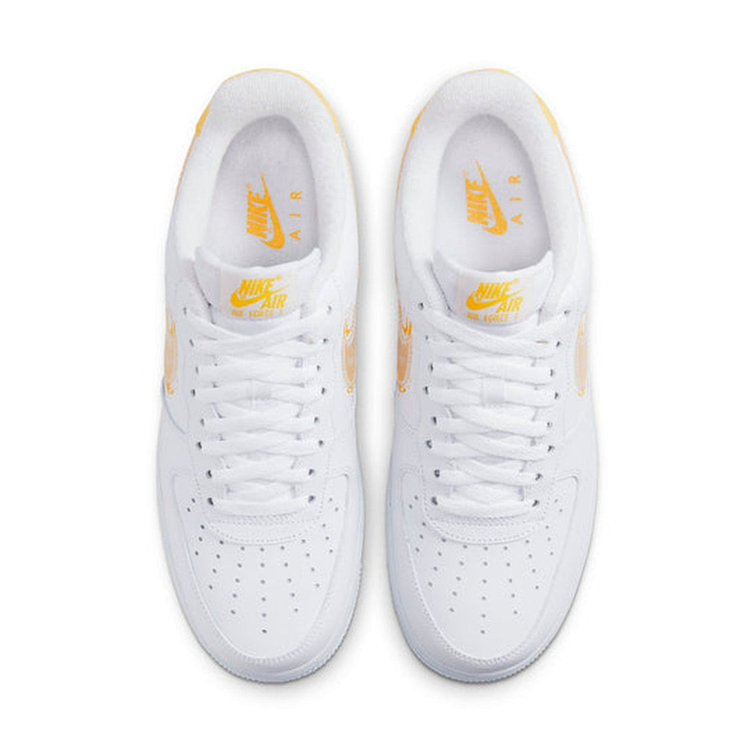 Nike Air Force 1 '07 'Brushstroke - White Solar Flare'- Streetwear Fashion - helmiss.com