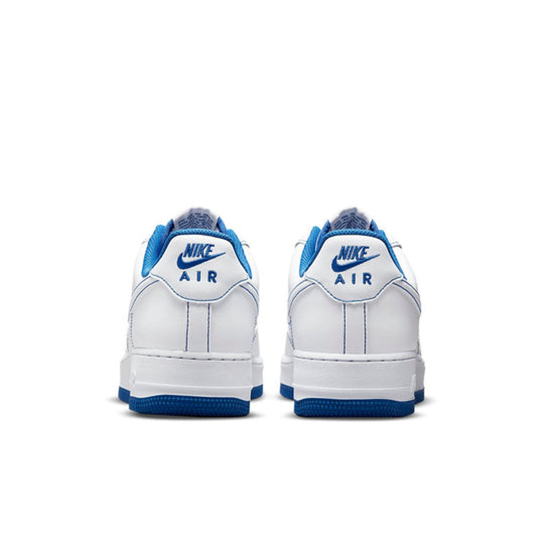 Nike Air Force 1 '07 'Contrast Stitch - White Game Royal'- Streetwear Fashion - helmiss.com