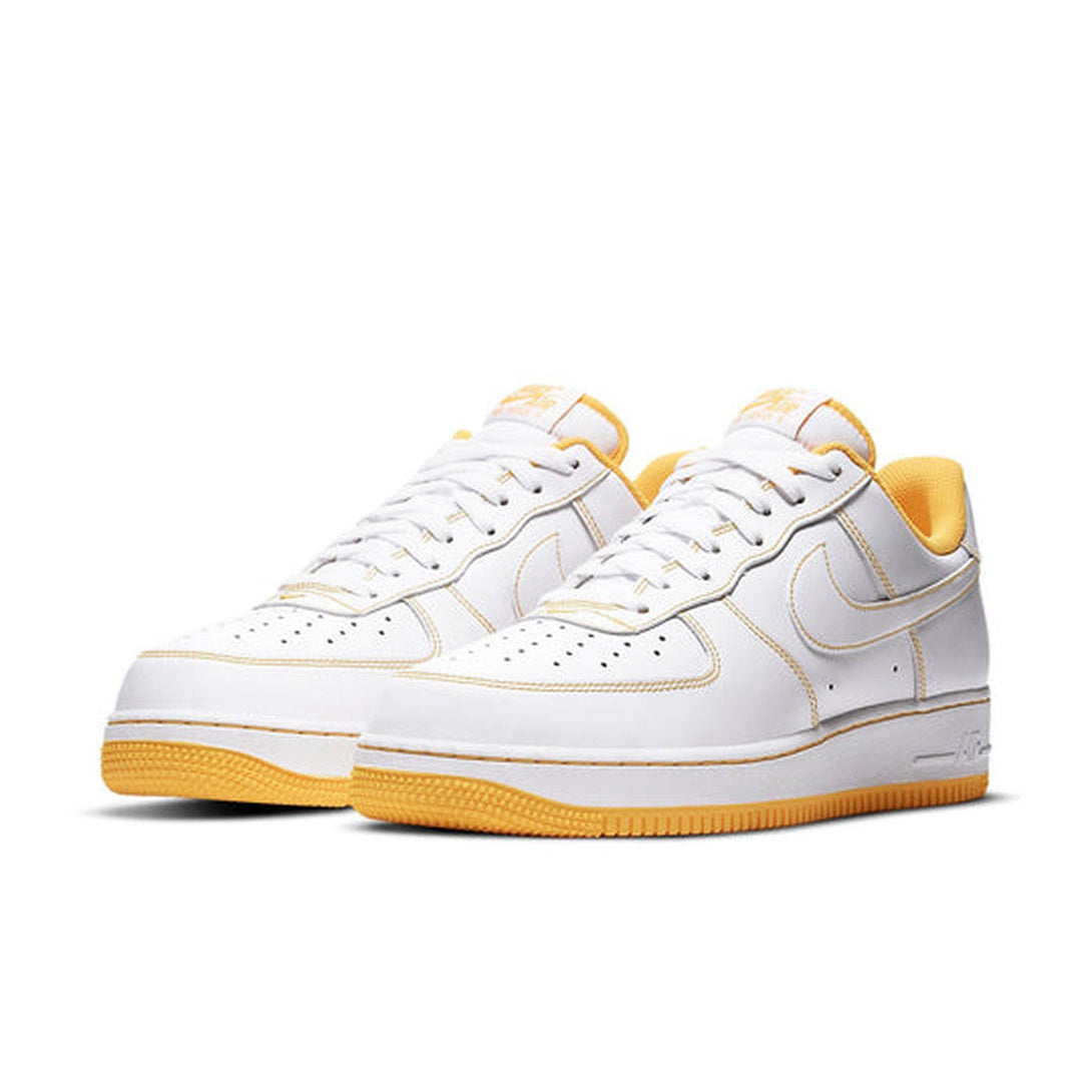 Nike Air Force 1 '07 'Contrast Stitch - White Laser Orange'- Streetwear Fashion - helmiss.com