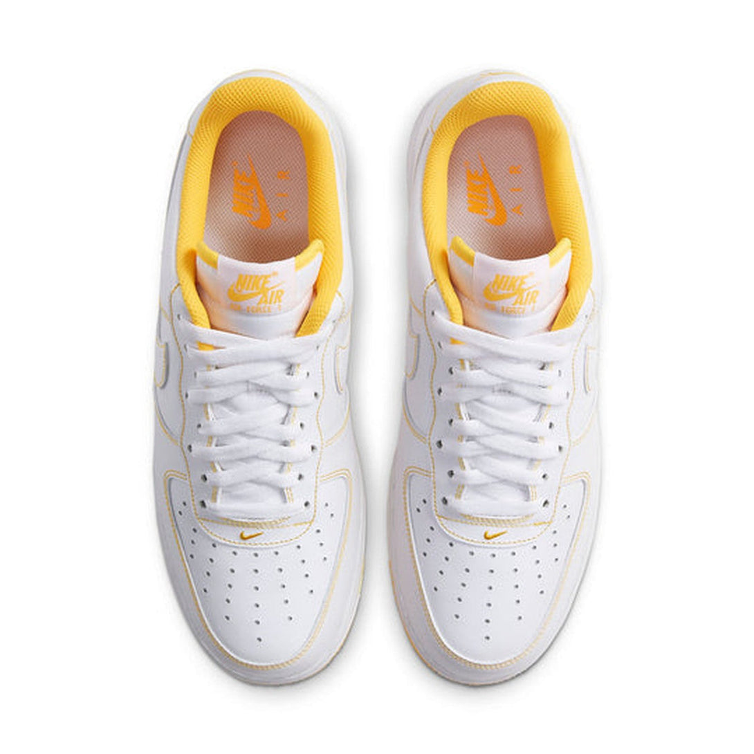 Nike Air Force 1 '07 'Contrast Stitch - White Laser Orange'- Streetwear Fashion - helmiss.com