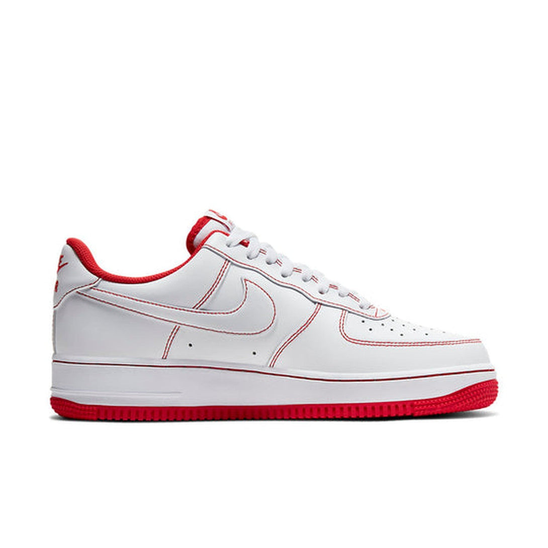 Nike Air Force 1 '07 'Contrast Stitch - White University Red'- Streetwear Fashion - helmiss.com