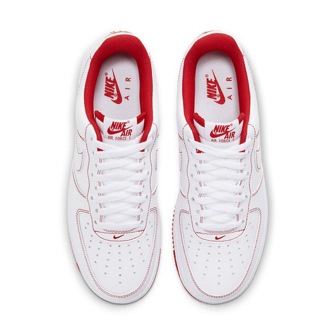 Nike Air Force 1 '07 'Contrast Stitch - White University Red'- Streetwear Fashion - helmiss.com