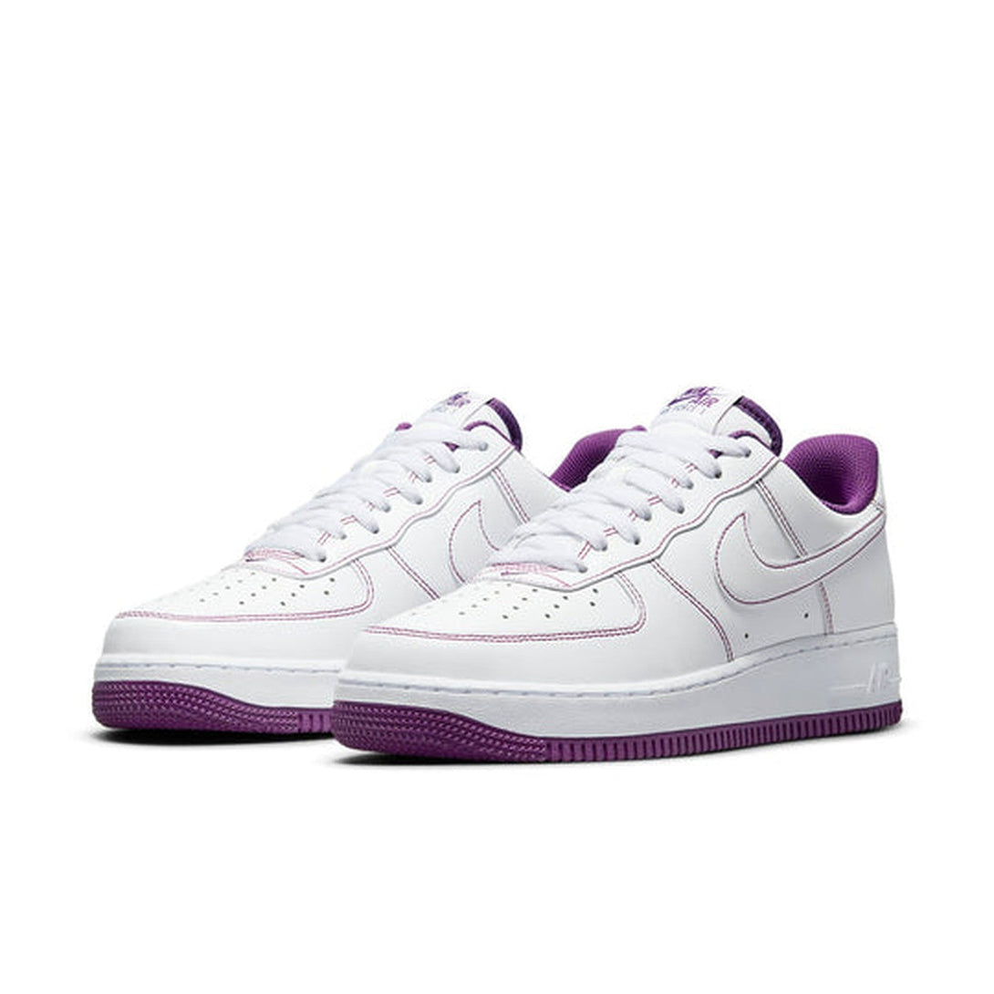 Nike Air Force 1 '07 'Contrast Stitch - White Viotech'- Streetwear Fashion - helmiss.com