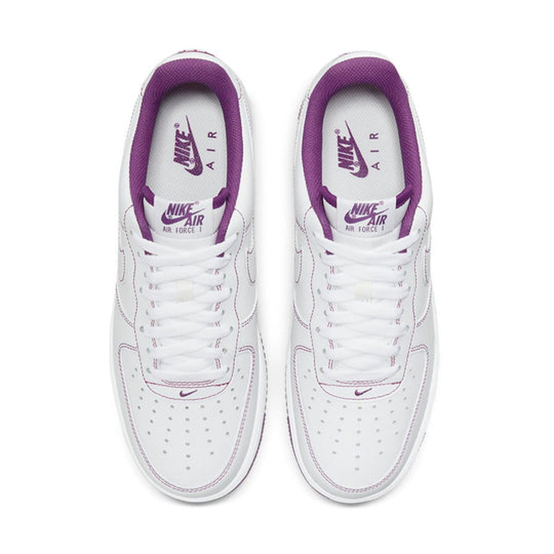 Nike Air Force 1 '07 'Contrast Stitch - White Viotech'- Streetwear Fashion - helmiss.com