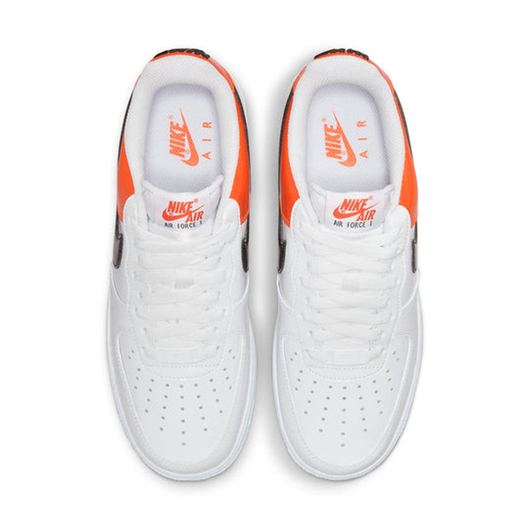 Nike Air Force 1 '07 ESS 'White Black Orange'- Streetwear Fashion - helmiss.com