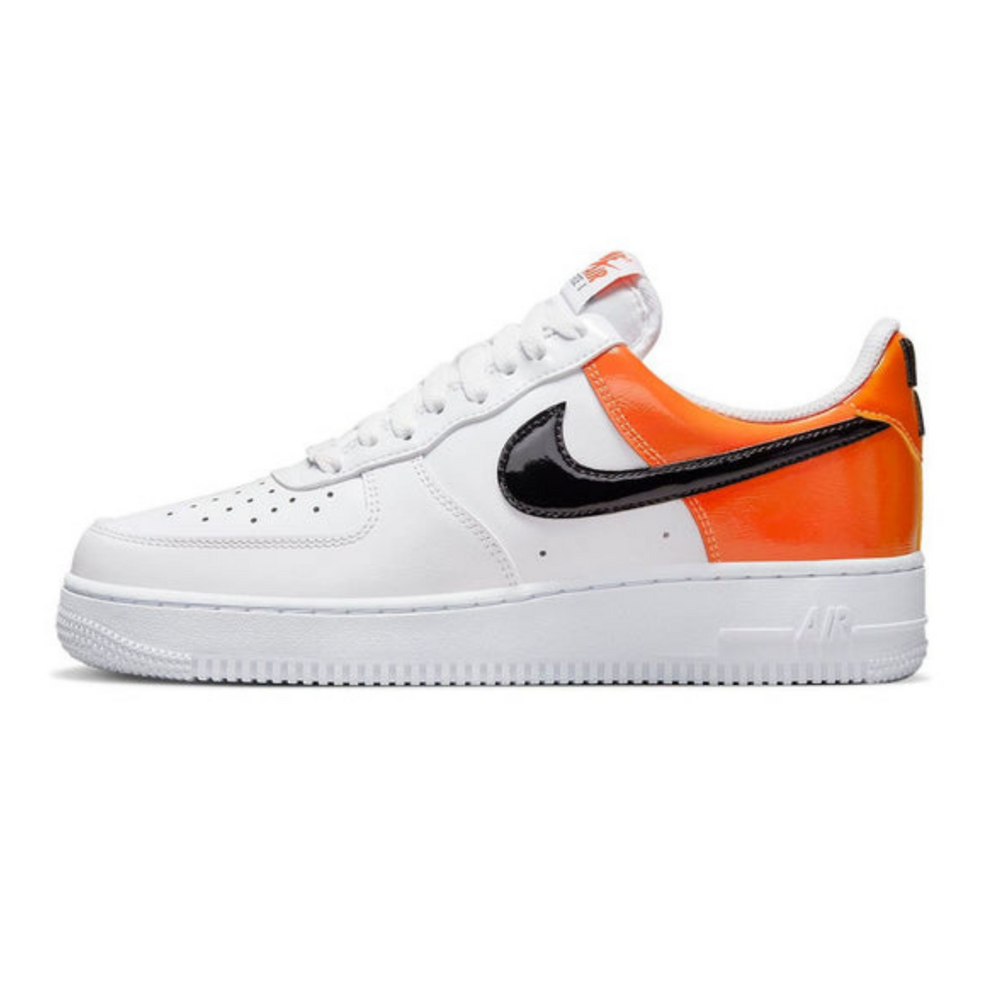 Nike Air Force 1 '07 ESS 'White Black Orange'- Streetwear Fashion - helmiss.com