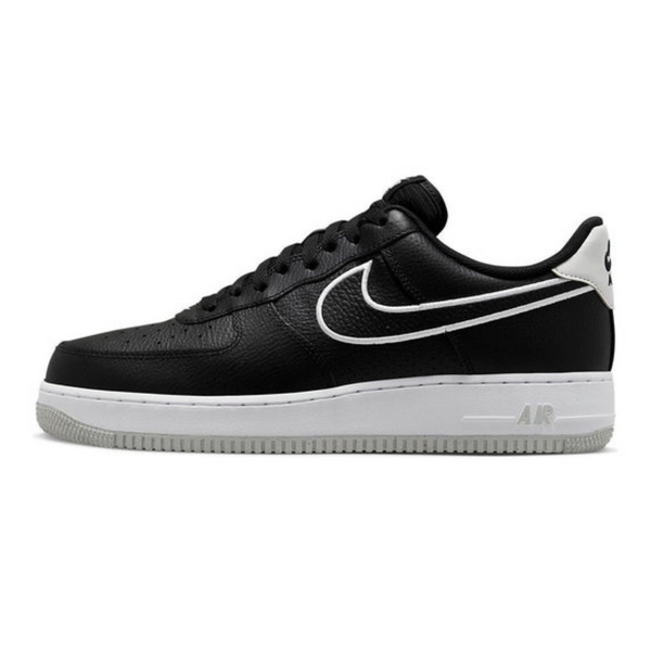 Nike Air Force 1 '07 'Embroidered Swoosh - Black'- Streetwear Fashion - helmiss.com