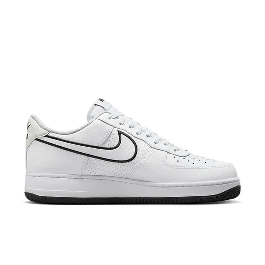 Nike Air Force 1 '07 'Embroidered Swoosh - White Black'- Streetwear Fashion - helmiss.com