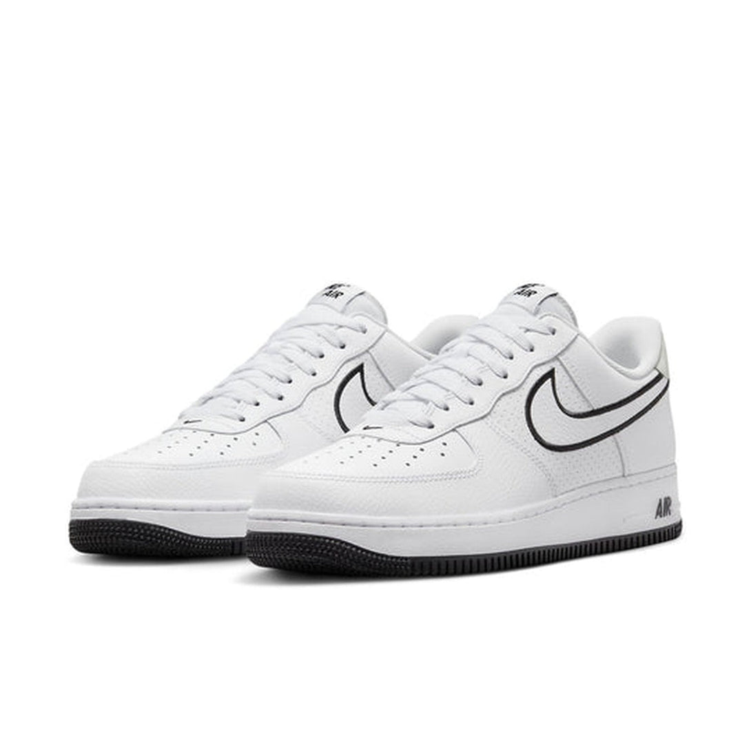 Nike Air Force 1 '07 'Embroidered Swoosh - White Black'- Streetwear Fashion - helmiss.com