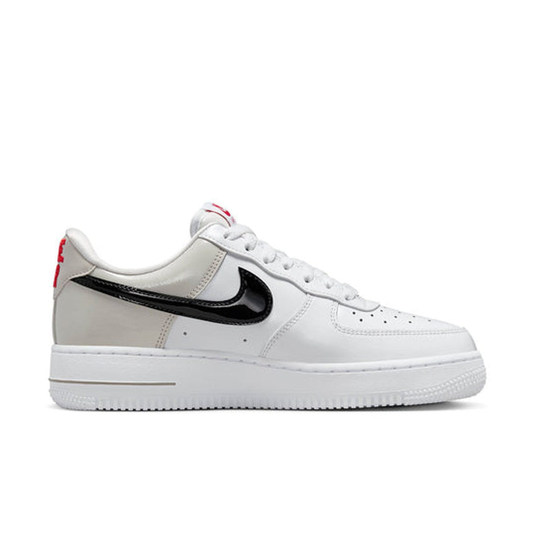 Nike Air Force 1 '07 Essential 'White Iron Ore Patent'- Streetwear Fashion - helmiss.com