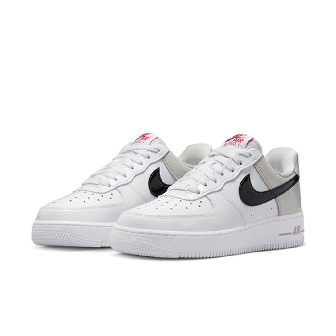 Nike Air Force 1 '07 Essential 'White Iron Ore Patent'- Streetwear Fashion - helmiss.com