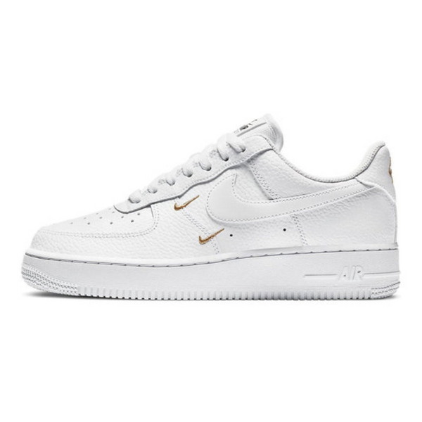 Nike Air Force 1 '07 Essential 'White Metallic Gold'- Streetwear Fashion - helmiss.com