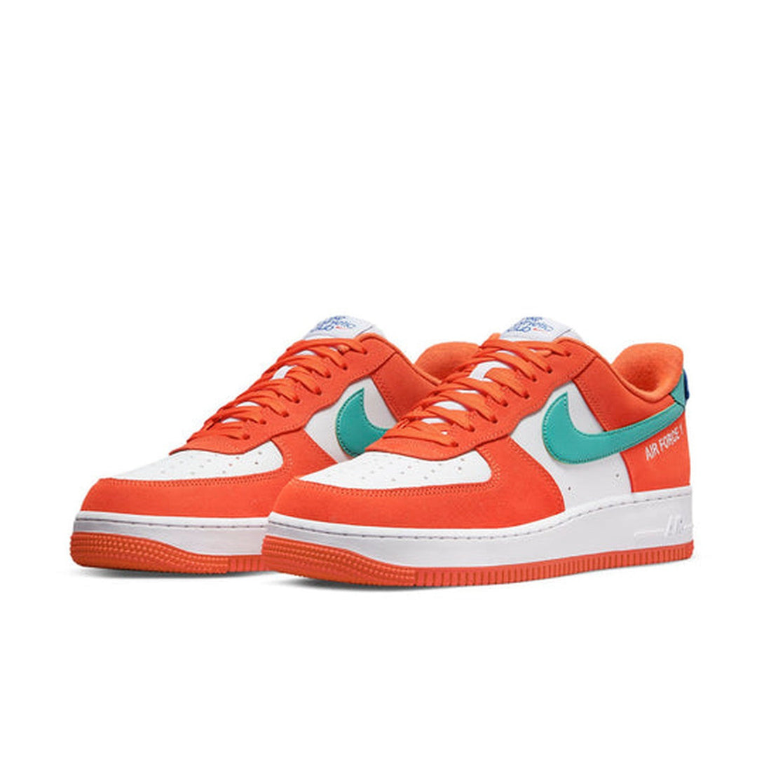 Nike Air Force 1 '07 LV8 'Athletic Club - Rush Orange Washed Teal'- Streetwear Fashion - helmiss.com