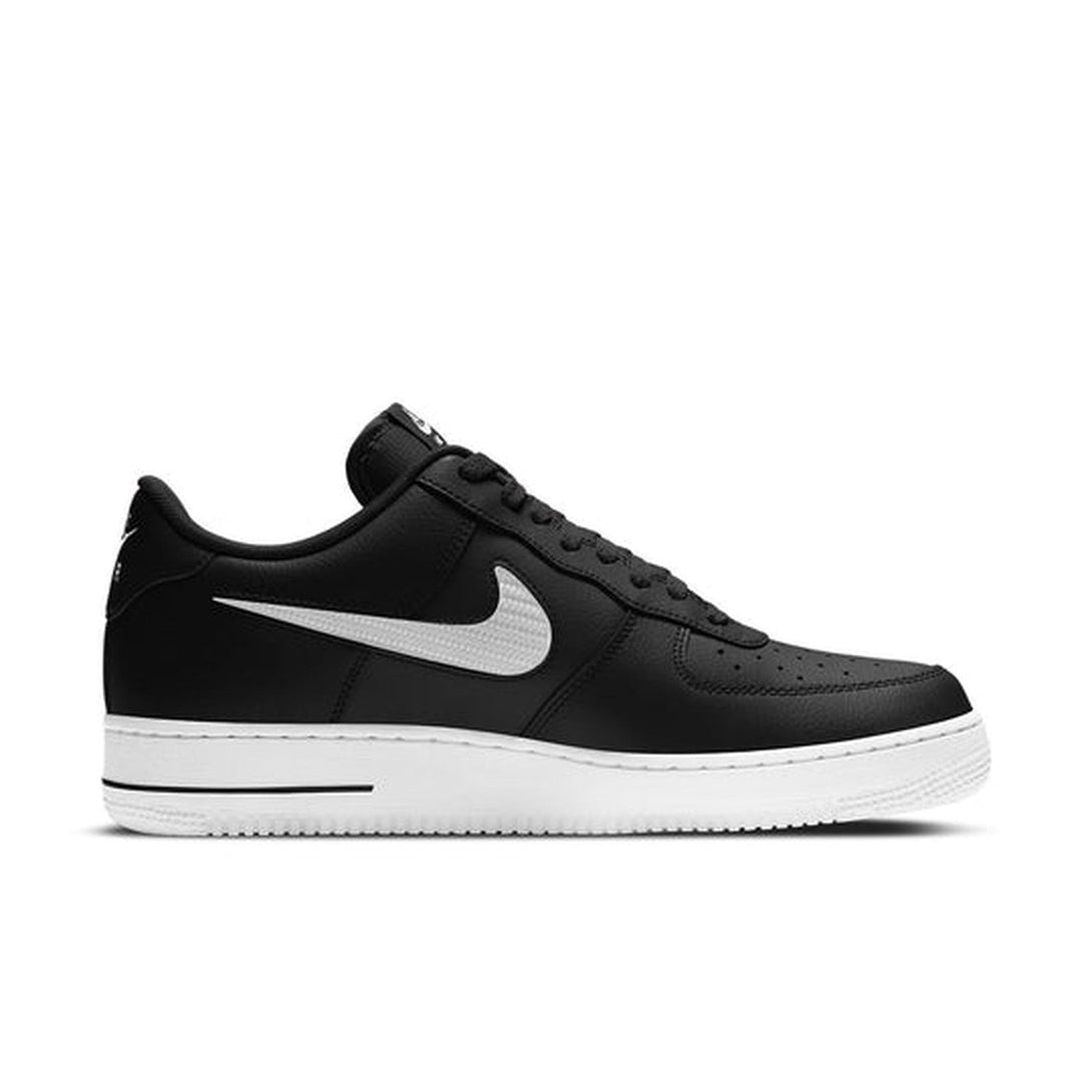 Nike Air Force 1 '07 LV8 'Cut Out Swoosh - Black White'- Streetwear Fashion - helmiss.com