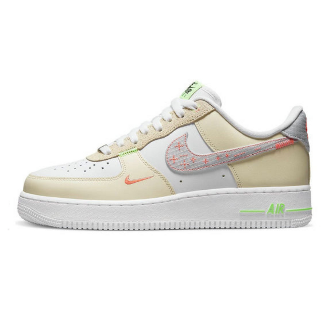 Nike Air Force 1 '07 LV8 'Just Stitch It - White Shade Green'- Streetwear Fashion - helmiss.com