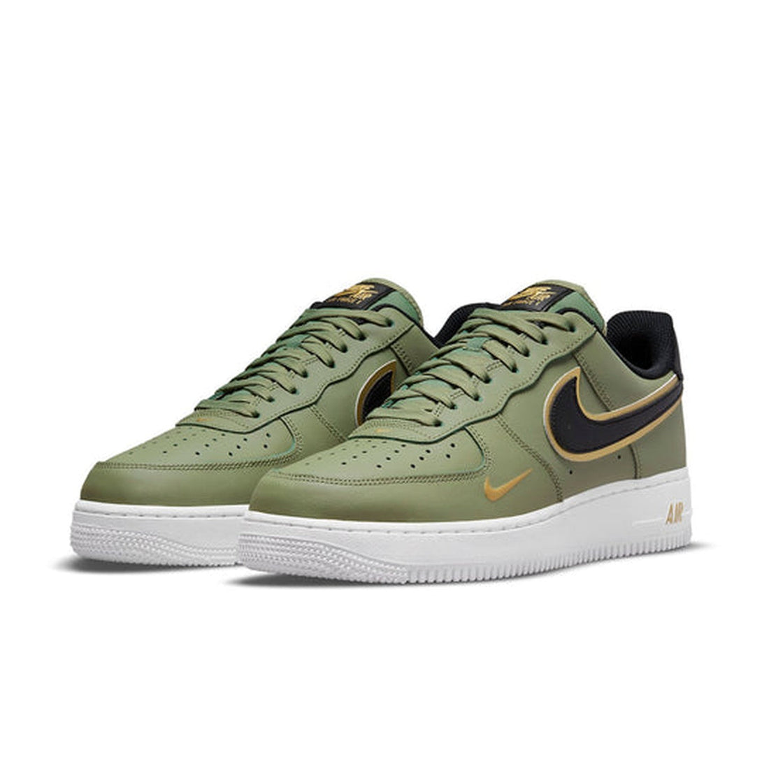 Nike Air Force 1 '07 LV8 'Metallic Swoosh Pack - Oil Green'- Streetwear Fashion - helmiss.com