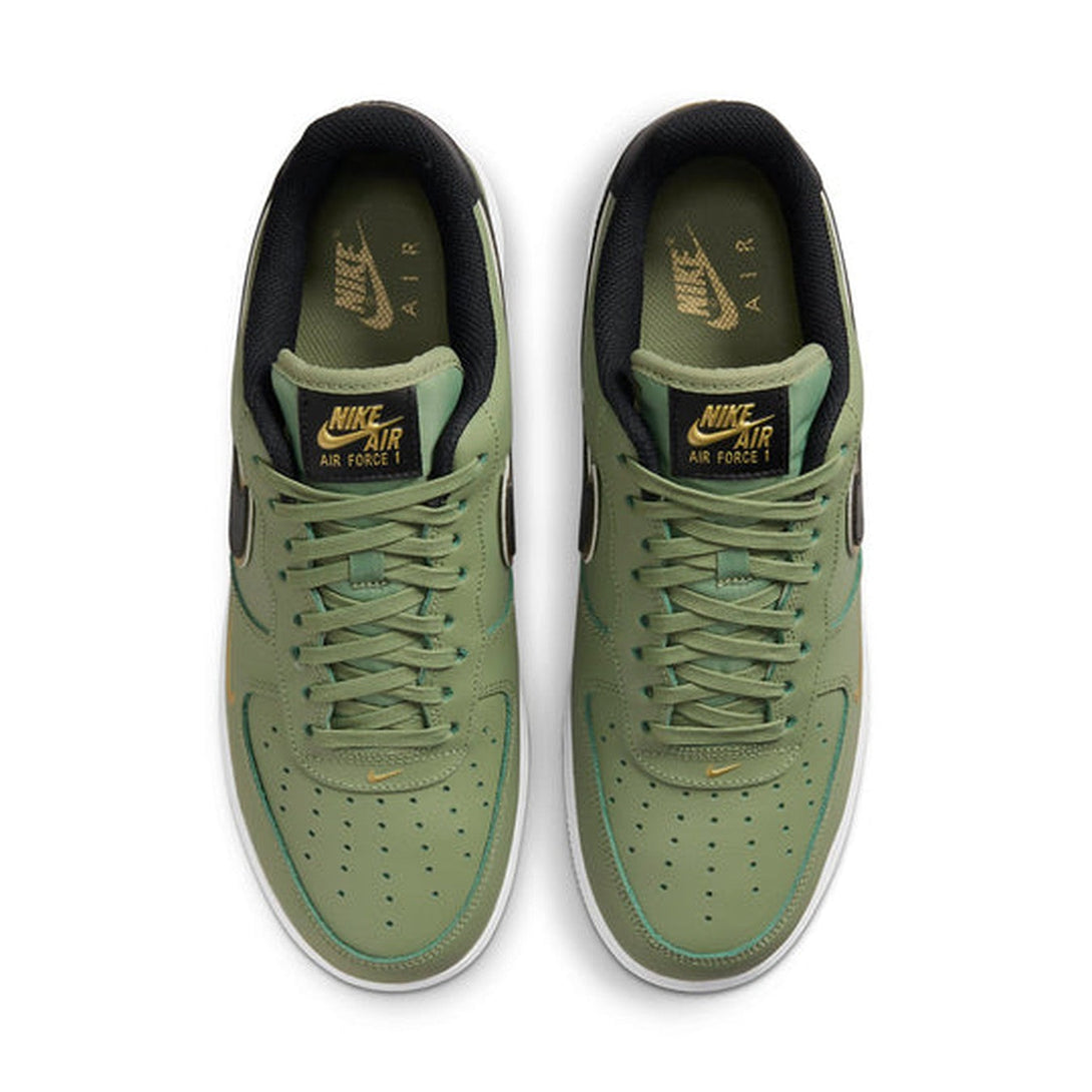 Nike Air Force 1 '07 LV8 'Metallic Swoosh Pack - Oil Green'- Streetwear Fashion - helmiss.com