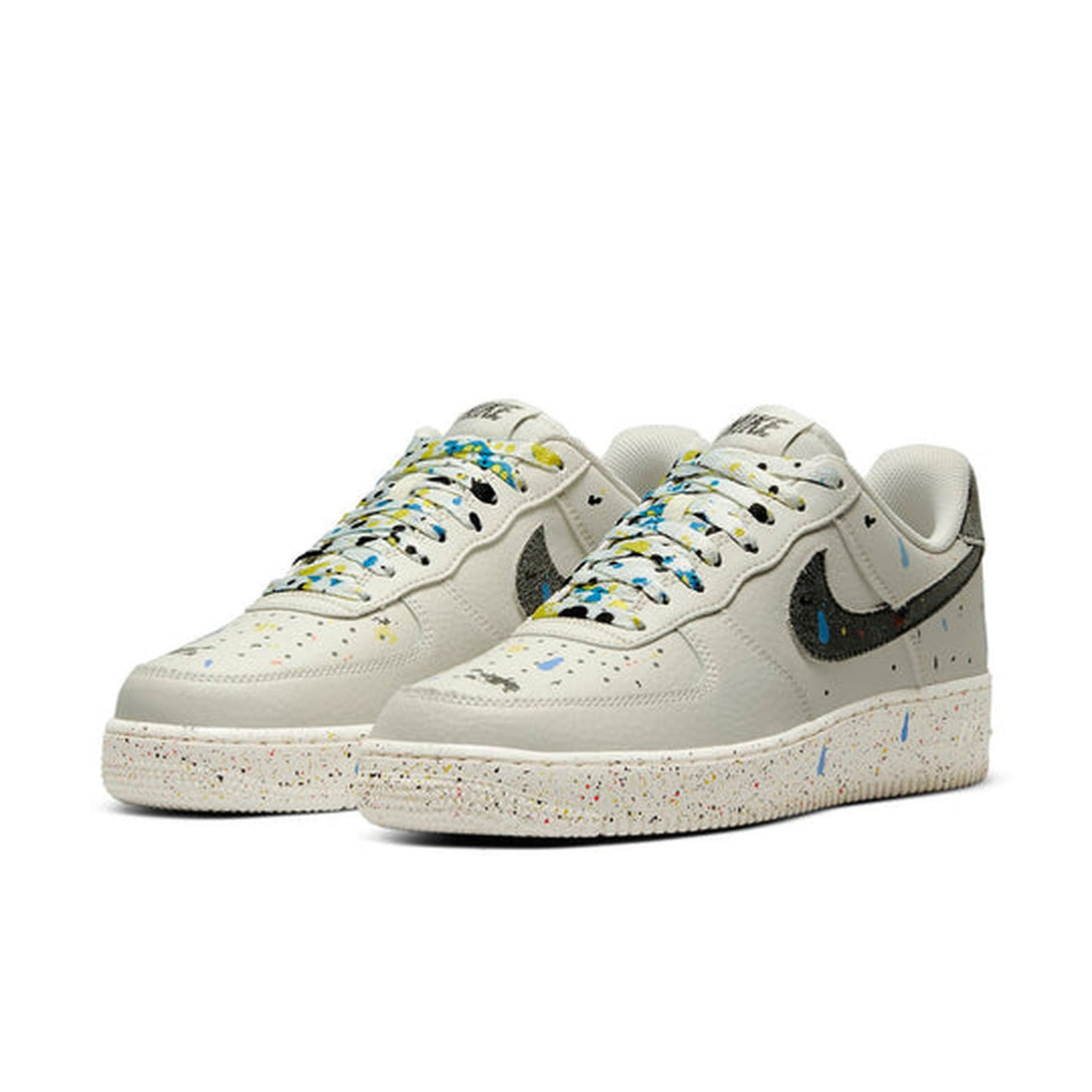 Nike Air Force 1 '07 LV8 'Paint Splatter - Light Bone'- Streetwear Fashion - helmiss.com