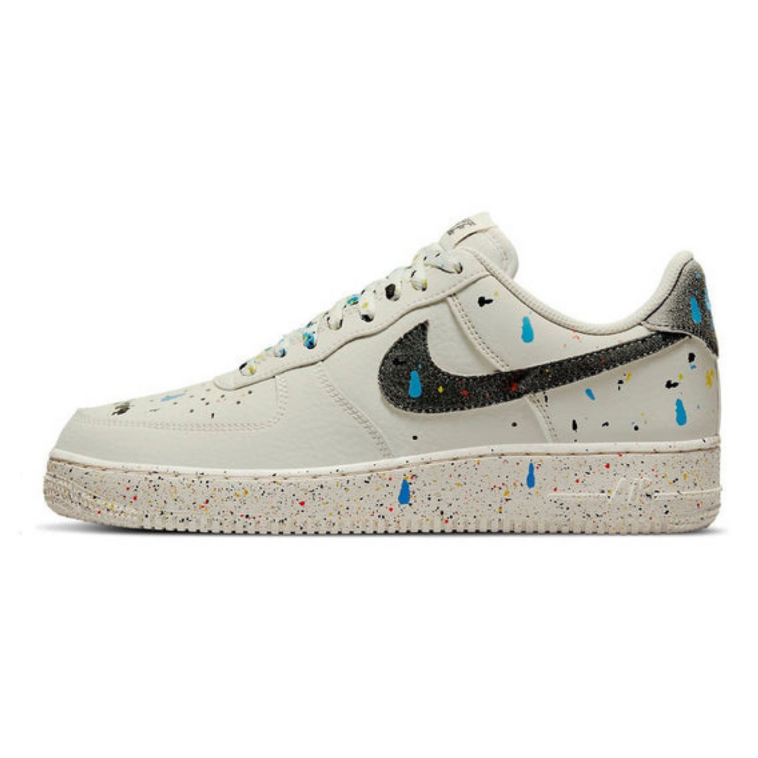 Nike Air Force 1 '07 LV8 'Paint Splatter - Light Bone'- Streetwear Fashion - helmiss.com