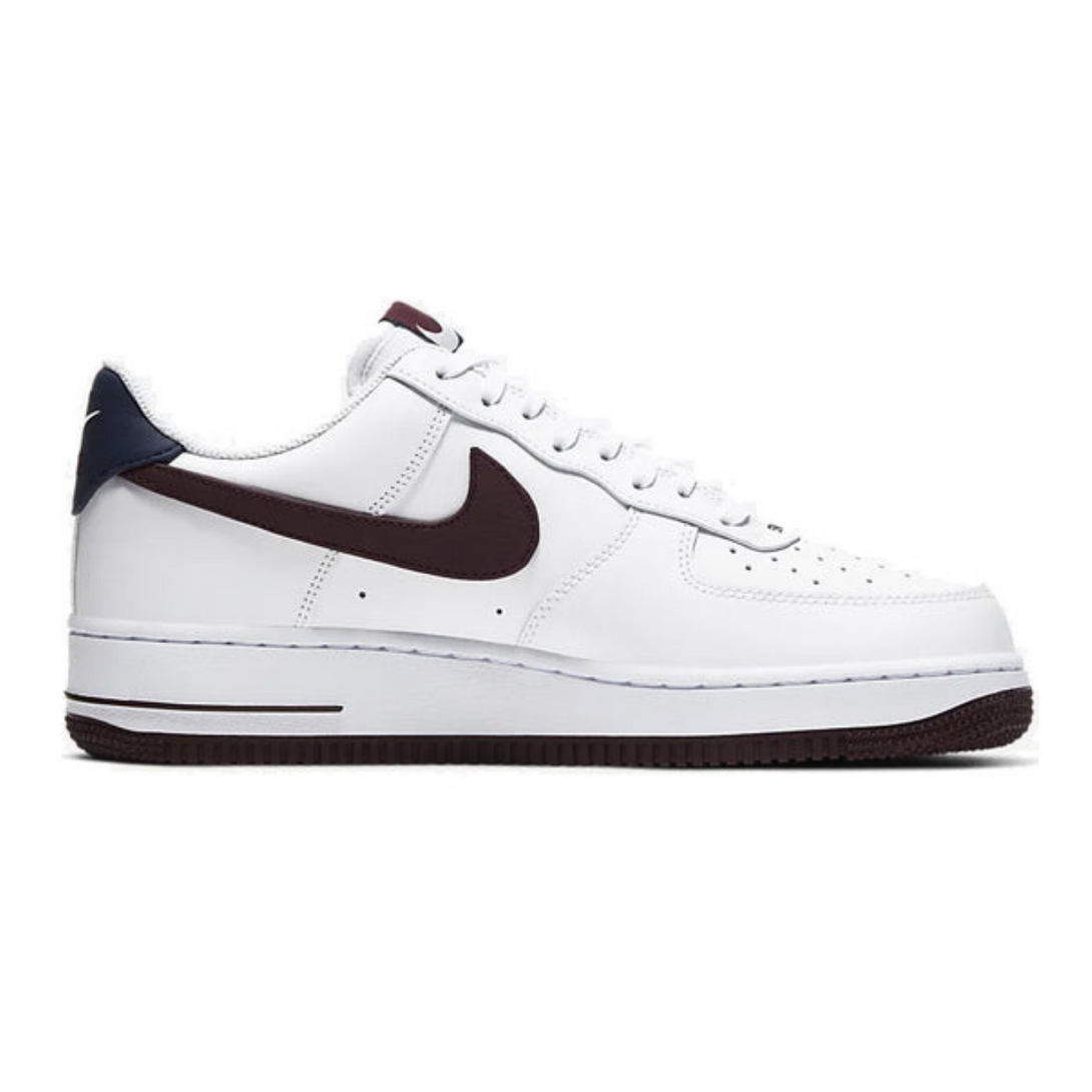 Nike Air Force 1 '07 LV8 'White Night Maroon'- Streetwear Fashion - helmiss.com