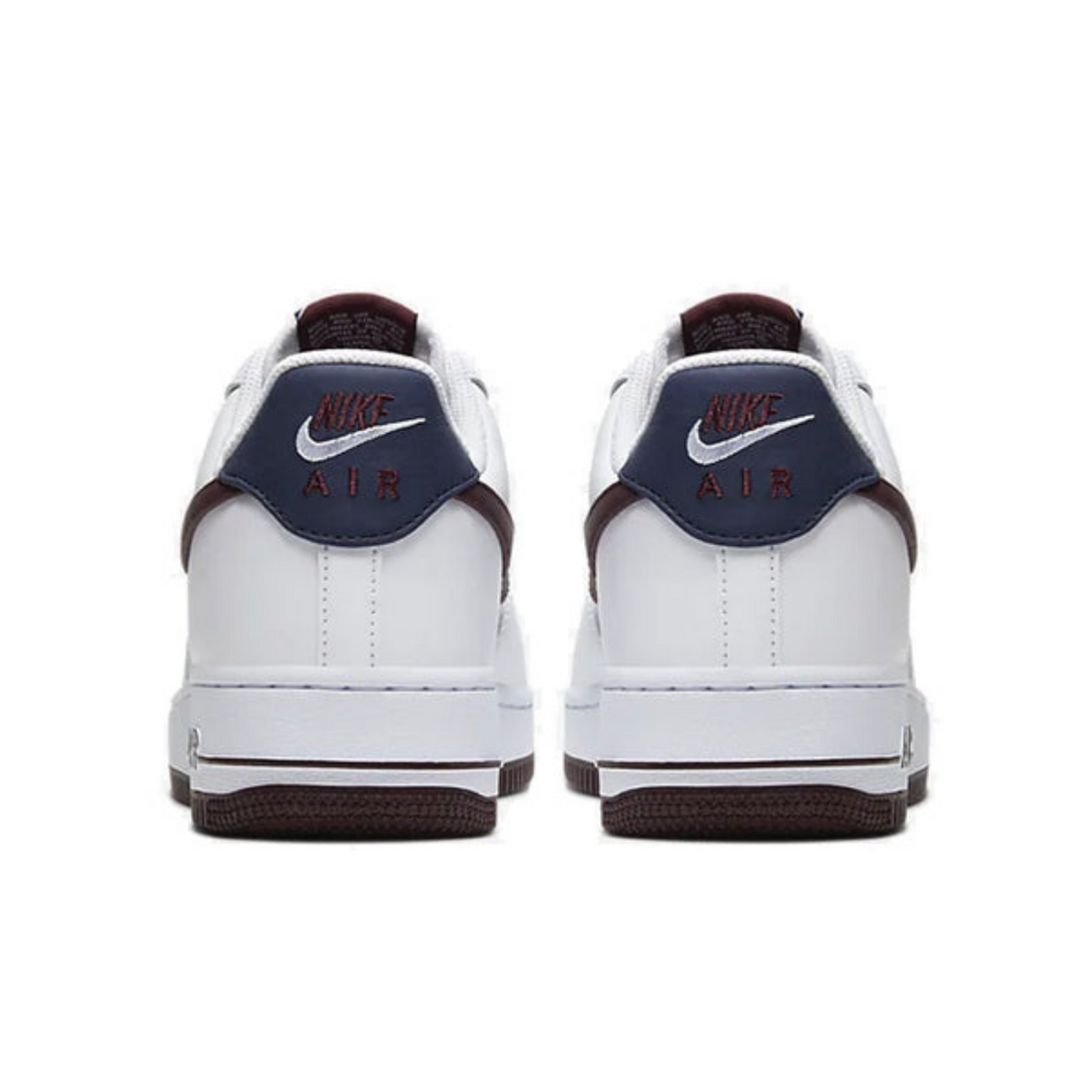 Nike Air Force 1 '07 LV8 'White Night Maroon'- Streetwear Fashion - helmiss.com