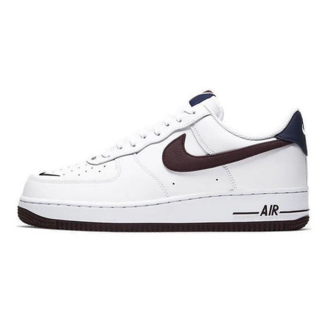 Nike Air Force 1 '07 LV8 'White Night Maroon'- Streetwear Fashion - helmiss.com