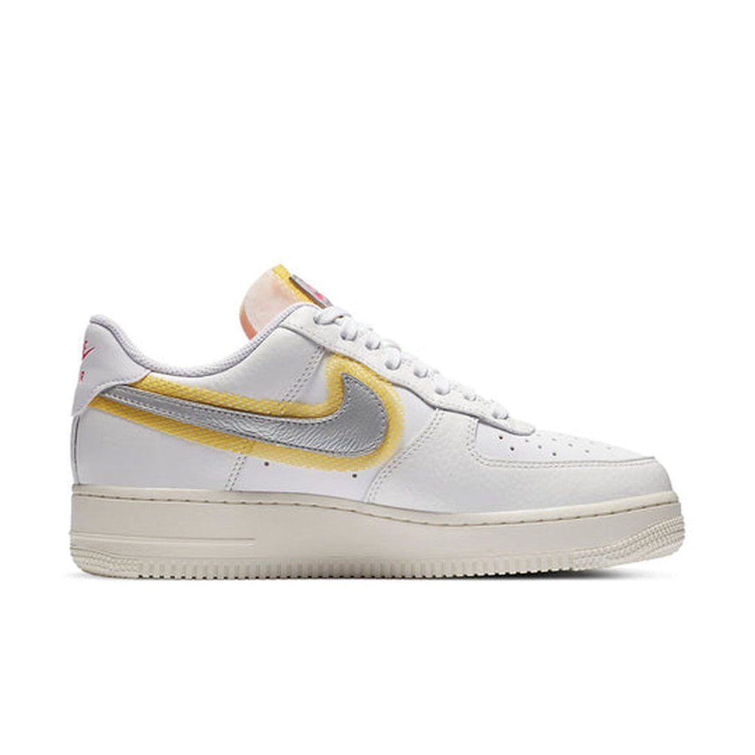 Nike Air Force 1 '07 LX 'White Metallic Silver Gold'- Streetwear Fashion - helmiss.com