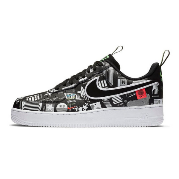 Nike Air Force 1 '07 LX 'Worldwide Pack - Black'- Streetwear Fashion - helmiss.com