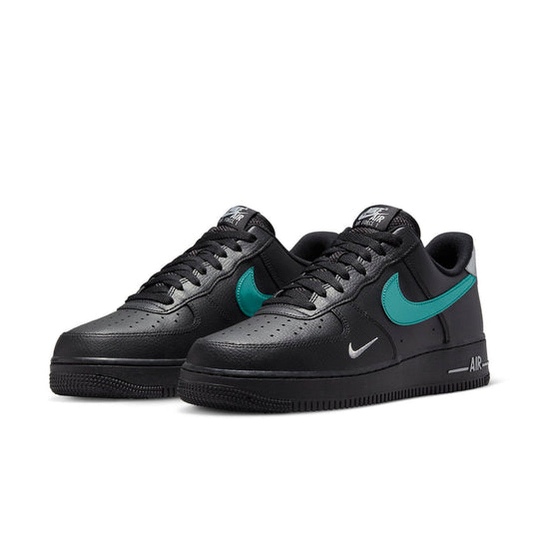 Nike Air Force 1 '07 Low 'Black Blue Lightning'- Streetwear Fashion - helmiss.com