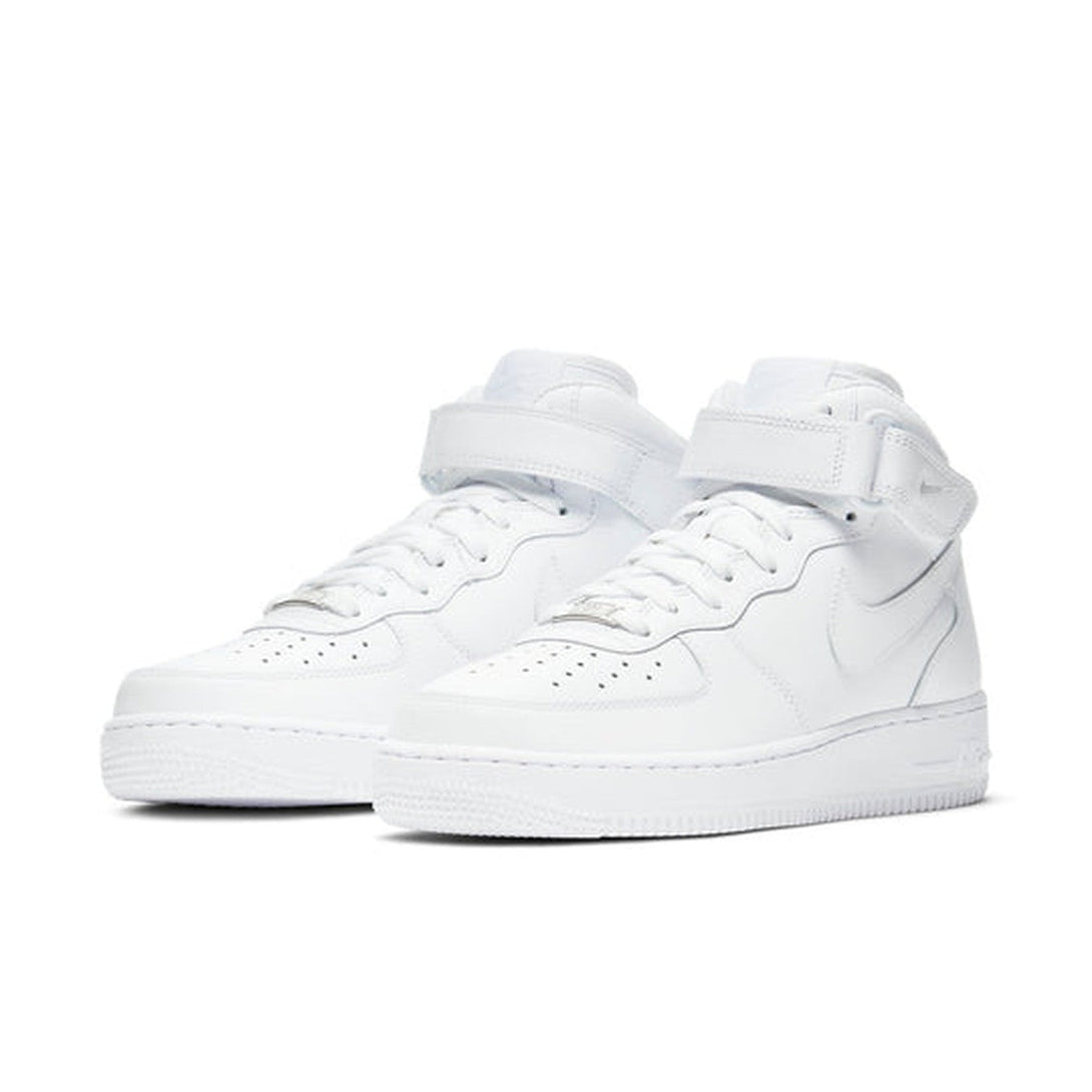 Nike Air Force 1 '07 Mid 'Triple White'- Streetwear Fashion - helmiss.com