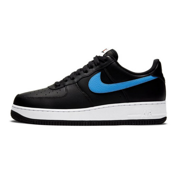 Nike Air Force 1 '07 'Mismatch Swooshes - Black'- Streetwear Fashion - helmiss.com