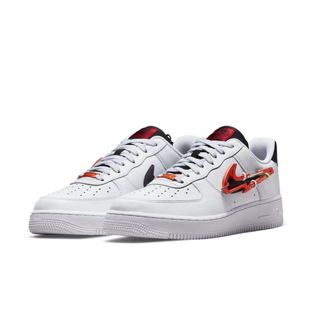 Nike Air Force 1 '07 Premium 'Carabiner - White Habanero Red'- Streetwear Fashion - helmiss.com