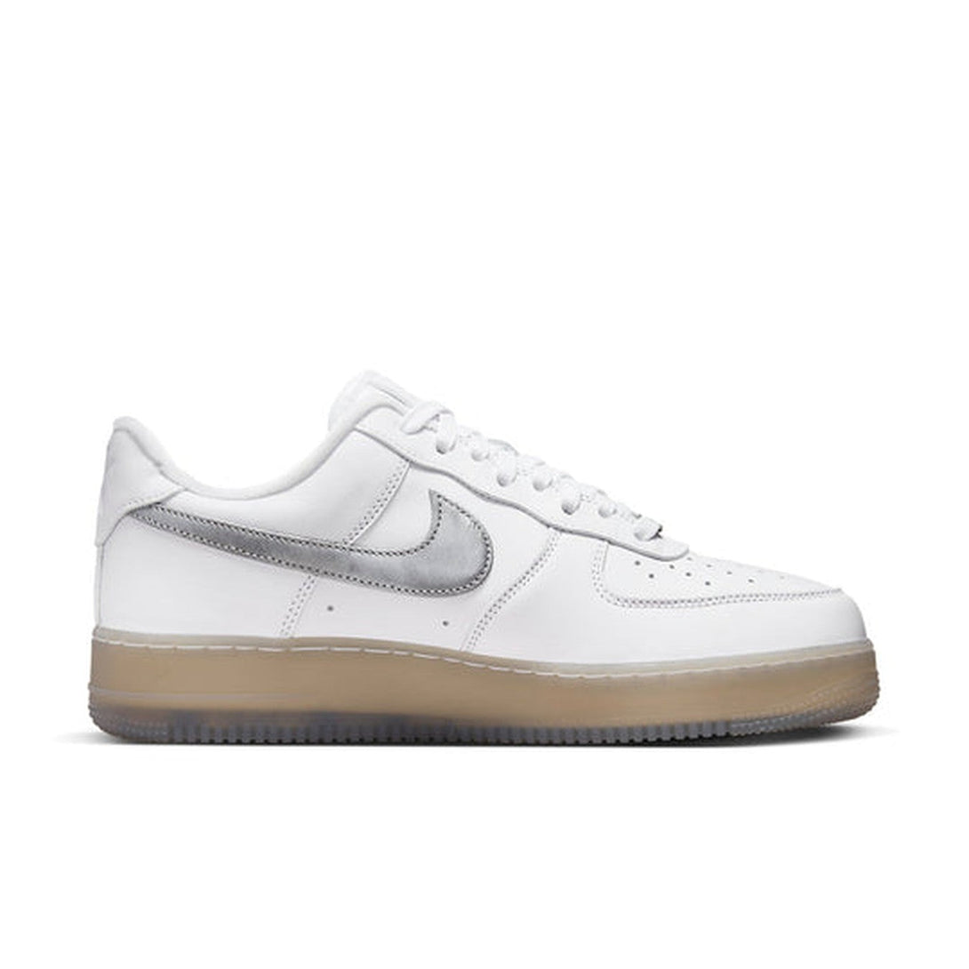 Nike Air Force 1 '07 Premium 'White Metallic Silver'- Streetwear Fashion - helmiss.com