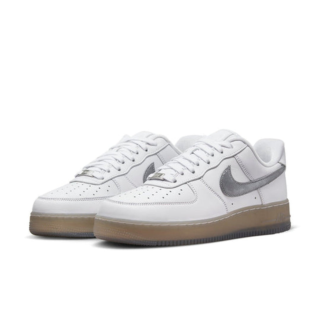 Nike Air Force 1 '07 Premium 'White Metallic Silver'- Streetwear Fashion - helmiss.com