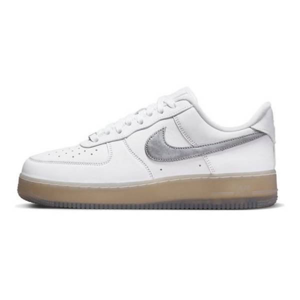 Nike Air Force 1 '07 Premium 'White Metallic Silver'- Streetwear Fashion - helmiss.com