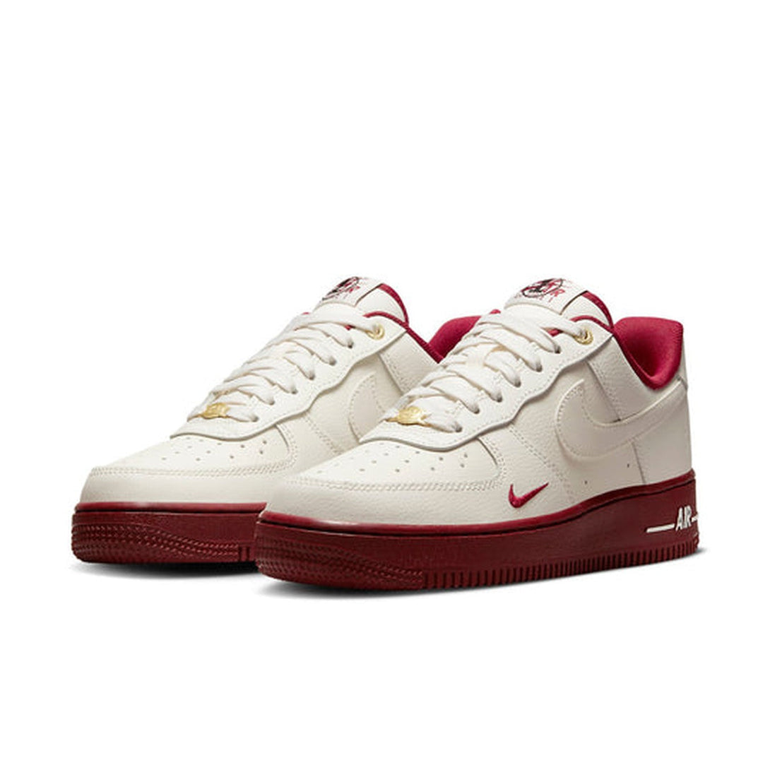 Nike Air Force 1 '07 SE '40th Anniversary - Sail Team Red'- Streetwear Fashion - helmiss.com