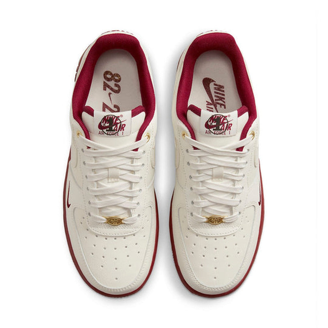 Nike Air Force 1 '07 SE '40th Anniversary - Sail Team Red'- Streetwear Fashion - helmiss.com