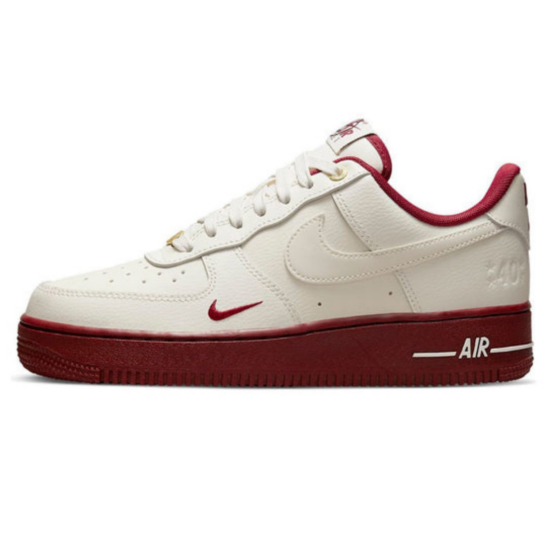 Nike Air Force 1 '07 SE '40th Anniversary - Sail Team Red'- Streetwear Fashion - helmiss.com