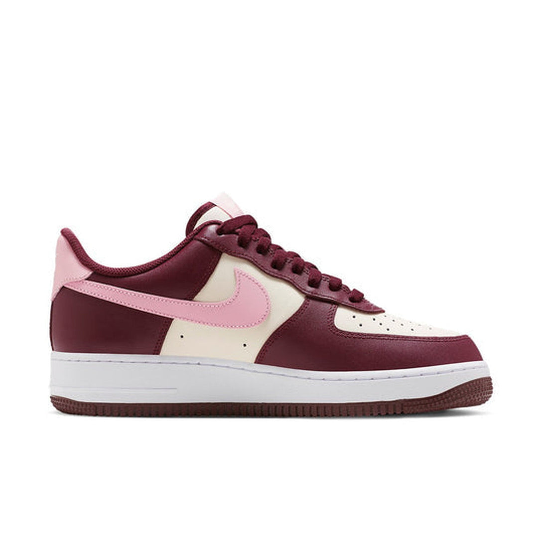 Nike Air Force 1 '07 'Sail Maroon'- Streetwear Fashion - helmiss.com