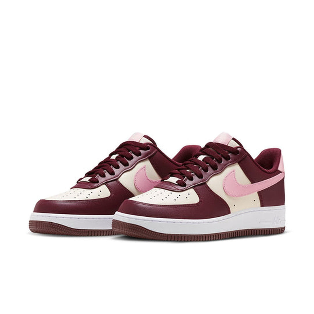 Nike Air Force 1 '07 'Sail Maroon'- Streetwear Fashion - helmiss.com