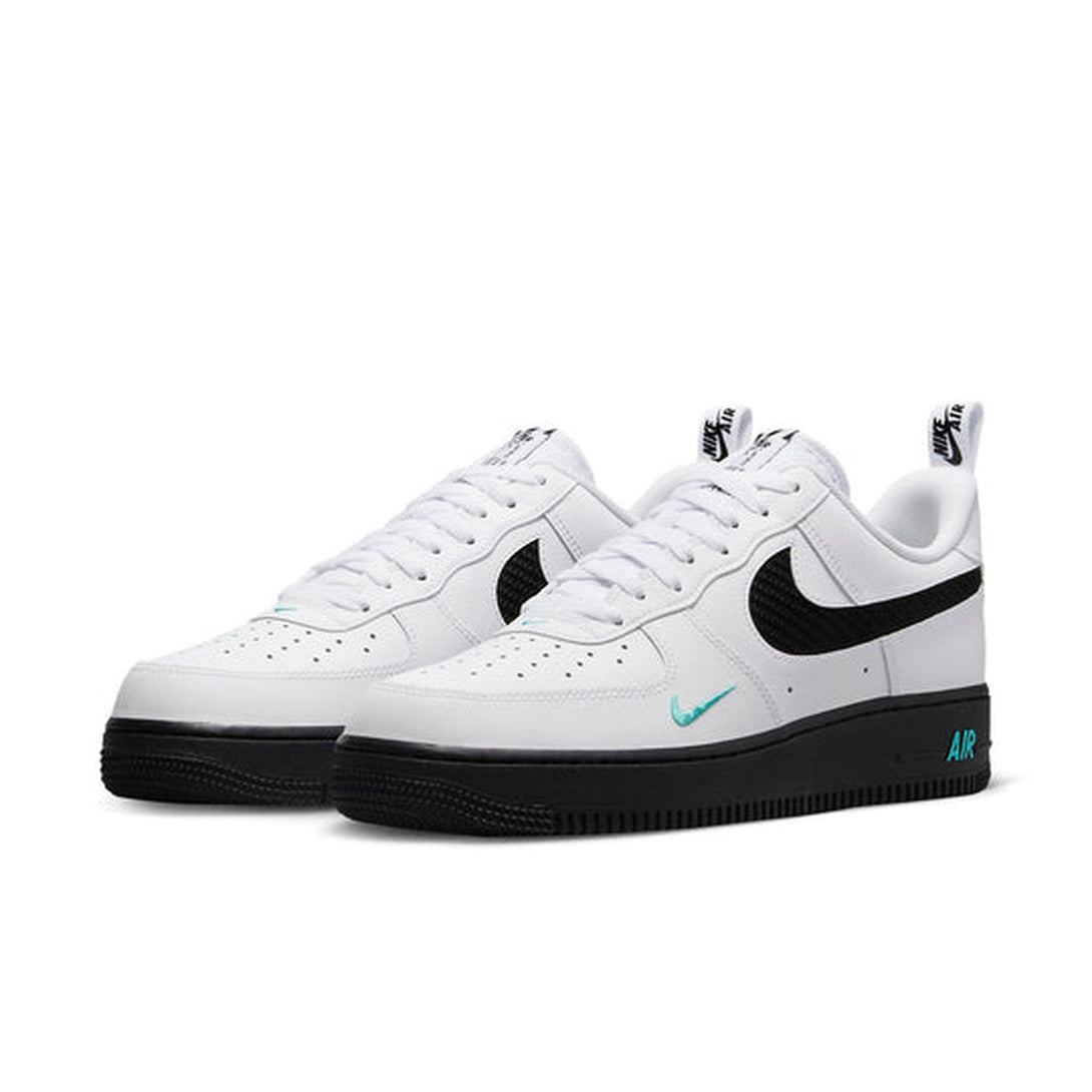 Nike Air Force 1 '07 'White Black Teal'- Streetwear Fashion - helmiss.com