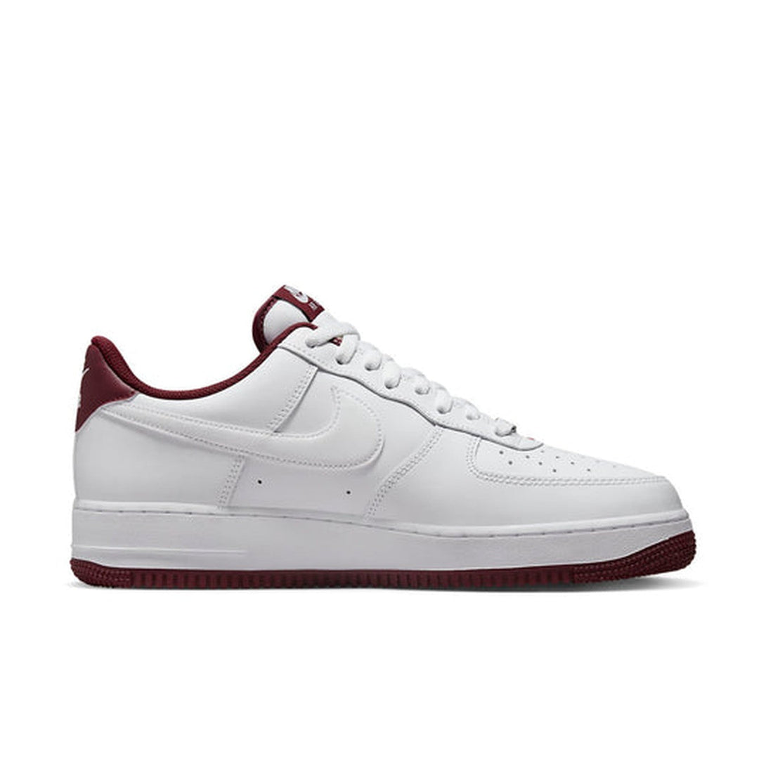 Nike Air Force 1 '07 'White Dark Beetroot'- Streetwear Fashion - helmiss.com