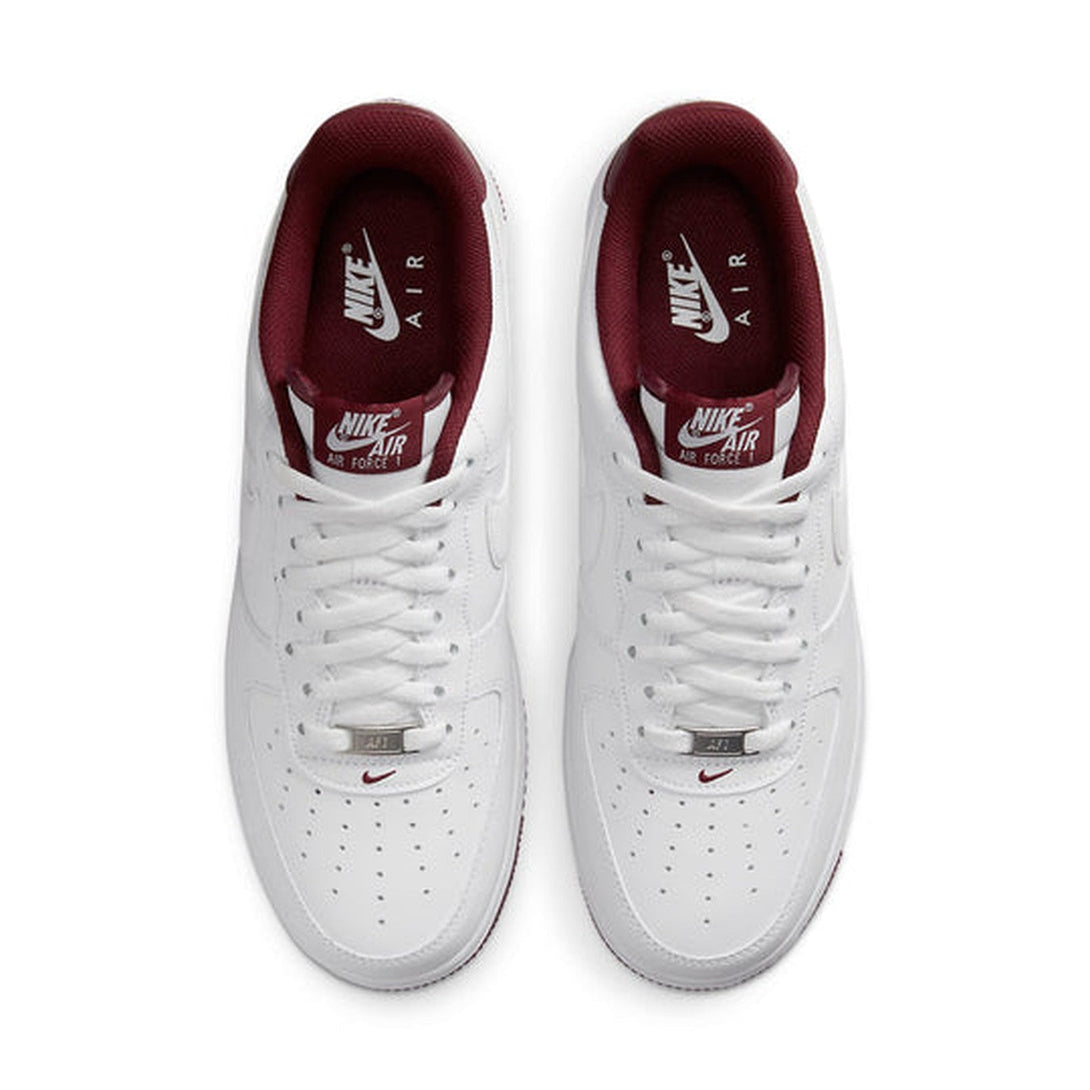 Nike Air Force 1 '07 'White Dark Beetroot'- Streetwear Fashion - helmiss.com