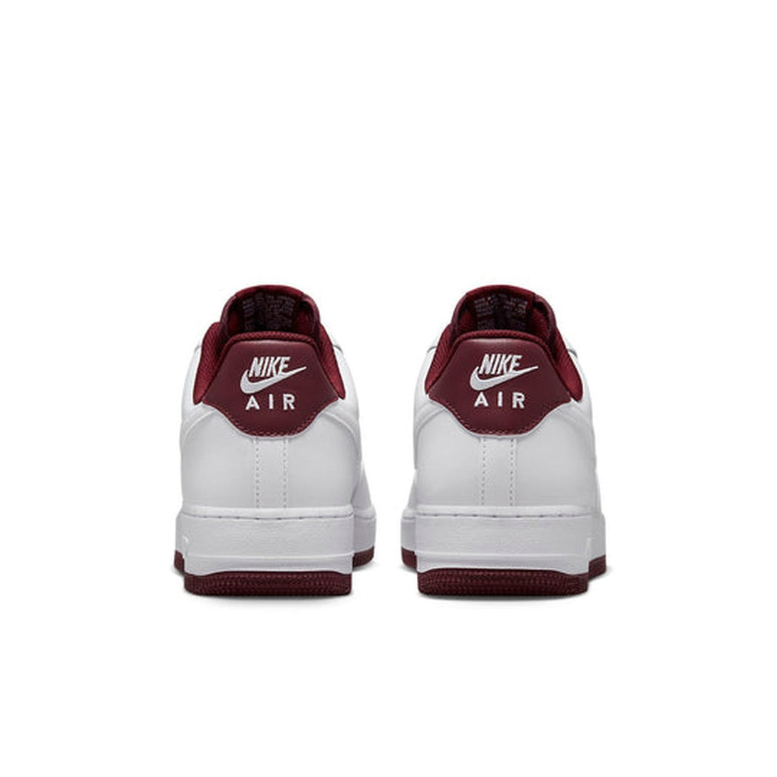 Nike Air Force 1 '07 'White Dark Beetroot'- Streetwear Fashion - helmiss.com