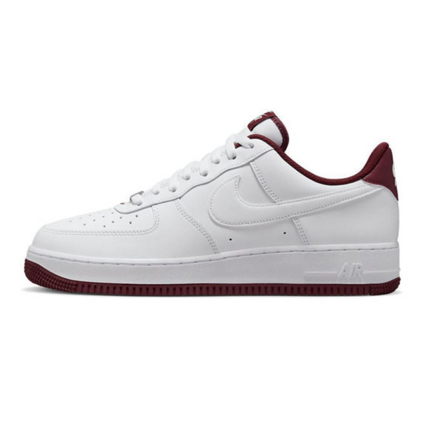 Nike Air Force 1 '07 'White Dark Beetroot'- Streetwear Fashion - helmiss.com