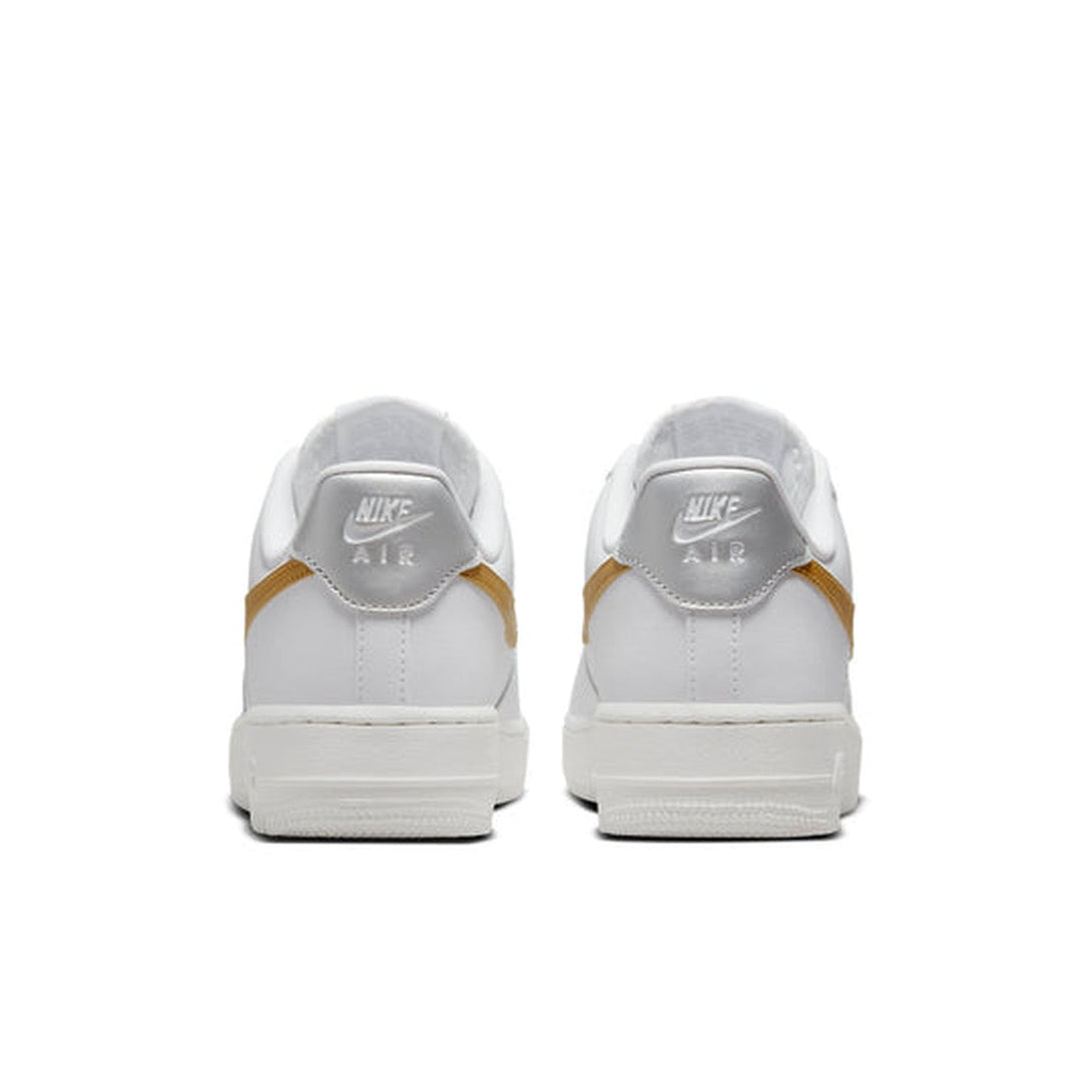 Nike Air Force 1 '07 'White Metallic Gold'- Streetwear Fashion - helmiss.com