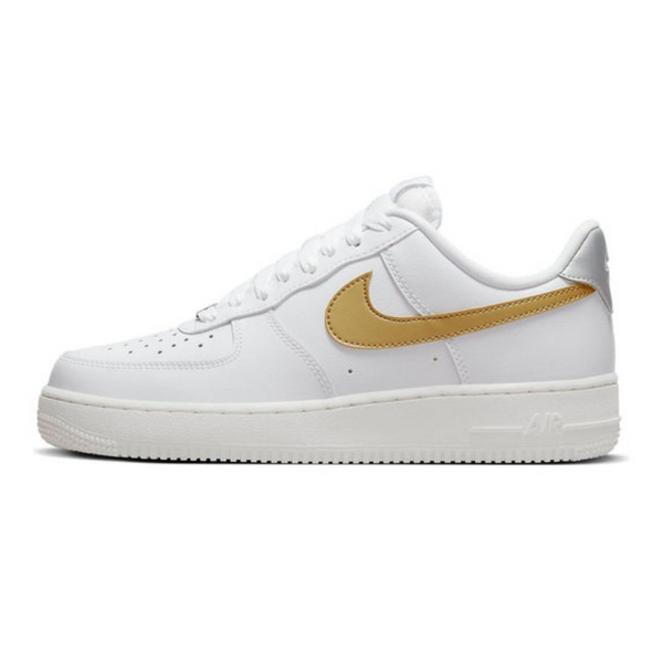 Nike Air Force 1 '07 'White Metallic Gold'- Streetwear Fashion - helmiss.com