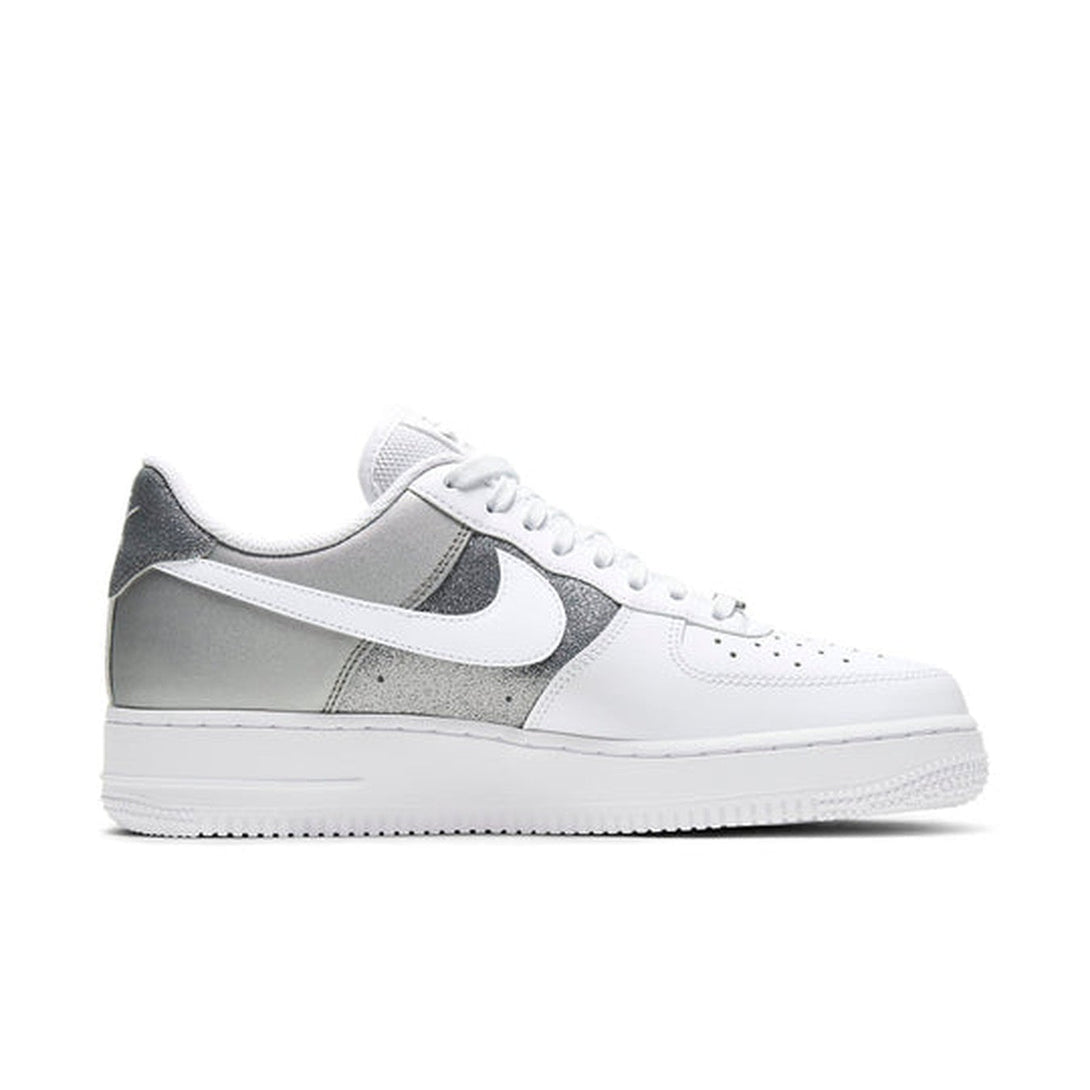 Nike Air Force 1 '07 'White Metallic Silver'- Streetwear Fashion - helmiss.com